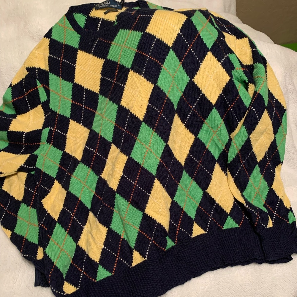 Mens polo sweater